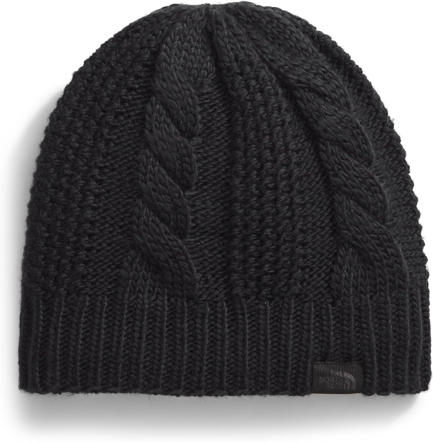 THE NORTH FACE Women's Oh Mega Beanie | Deep Fit, Cuffed Winter Hat with Soft Cable Knit Texture & Fleece Lining